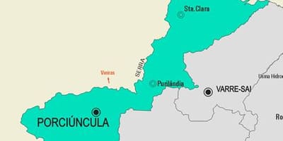نقشہ کے Porciúncula بلدیہ