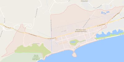 نقشہ کے Recreio dos Bandeirantes