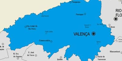 نقشہ کے Valença بلدیہ