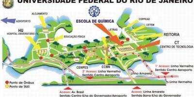 نقشہ کی فیڈرل یونیورسٹی آف ریو ڈی جینرو